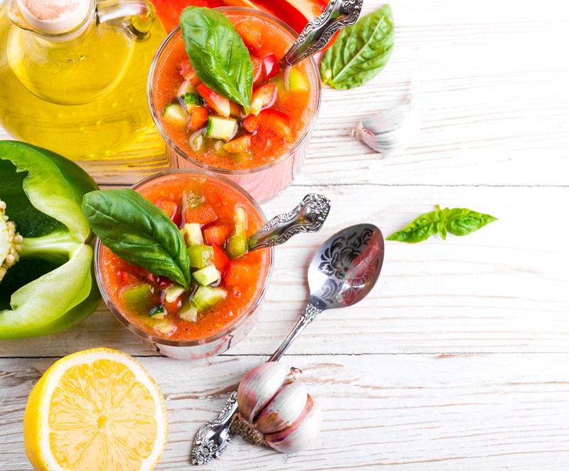 Tomato Basil Gazpacho